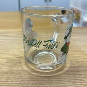 Marshall Fields glass coffee mug 2003